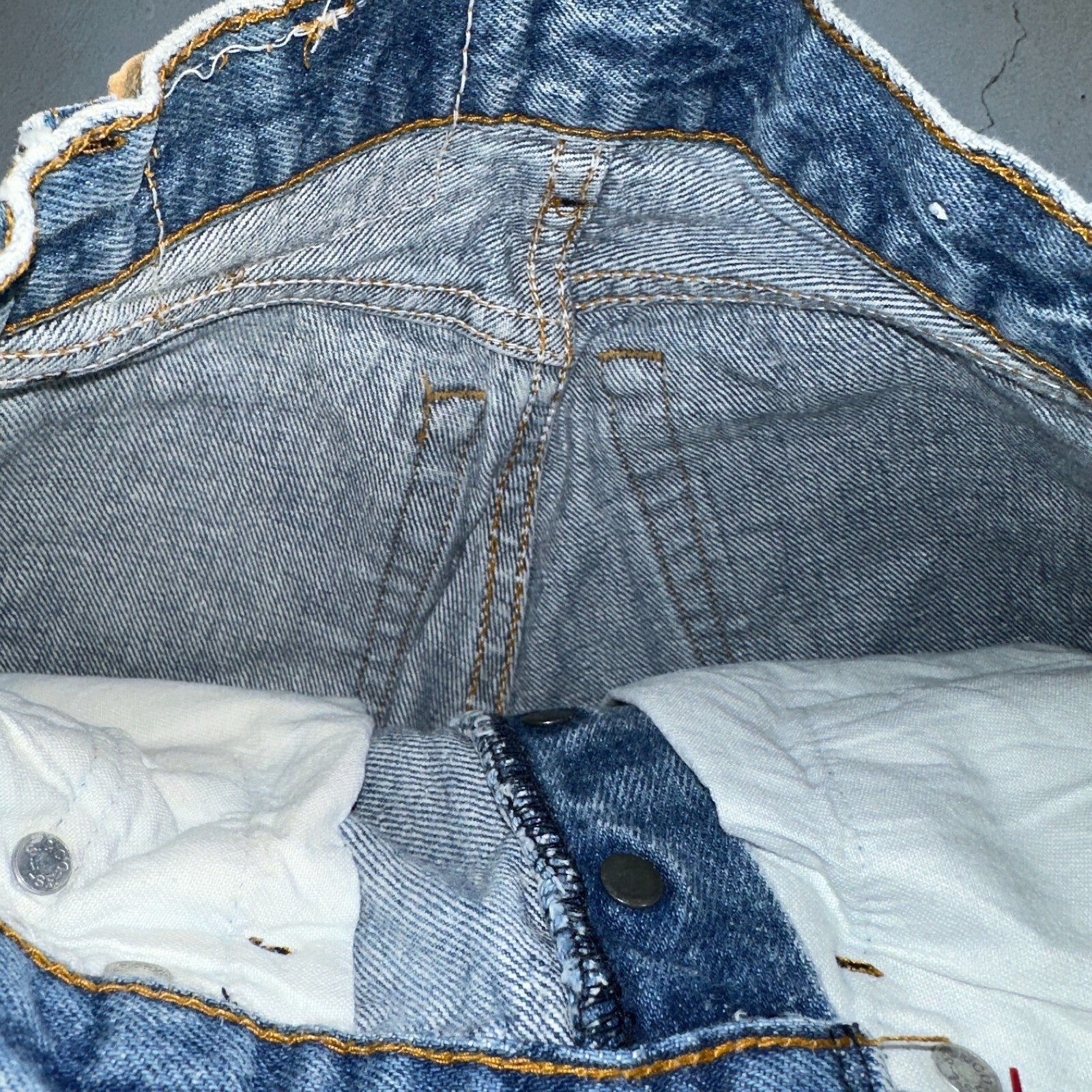 Levis 501 Vintage 80s USA XX Straight Leg Jeans Womens Blue Med Wash Act 22x33