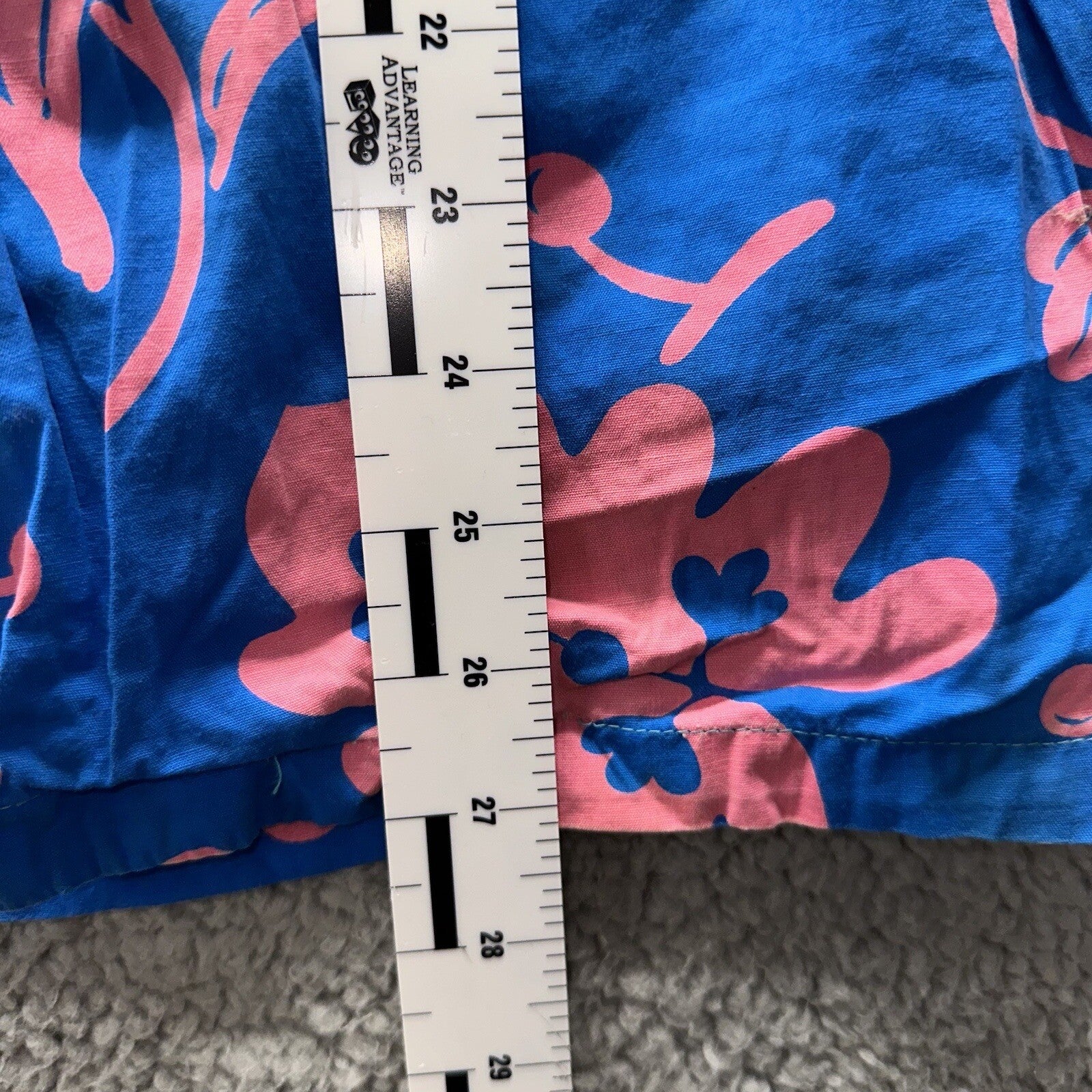 Vintage 50s Hawaiian Aloha Print Shirt Rockabilly Honolulu 60s Button USA Pink