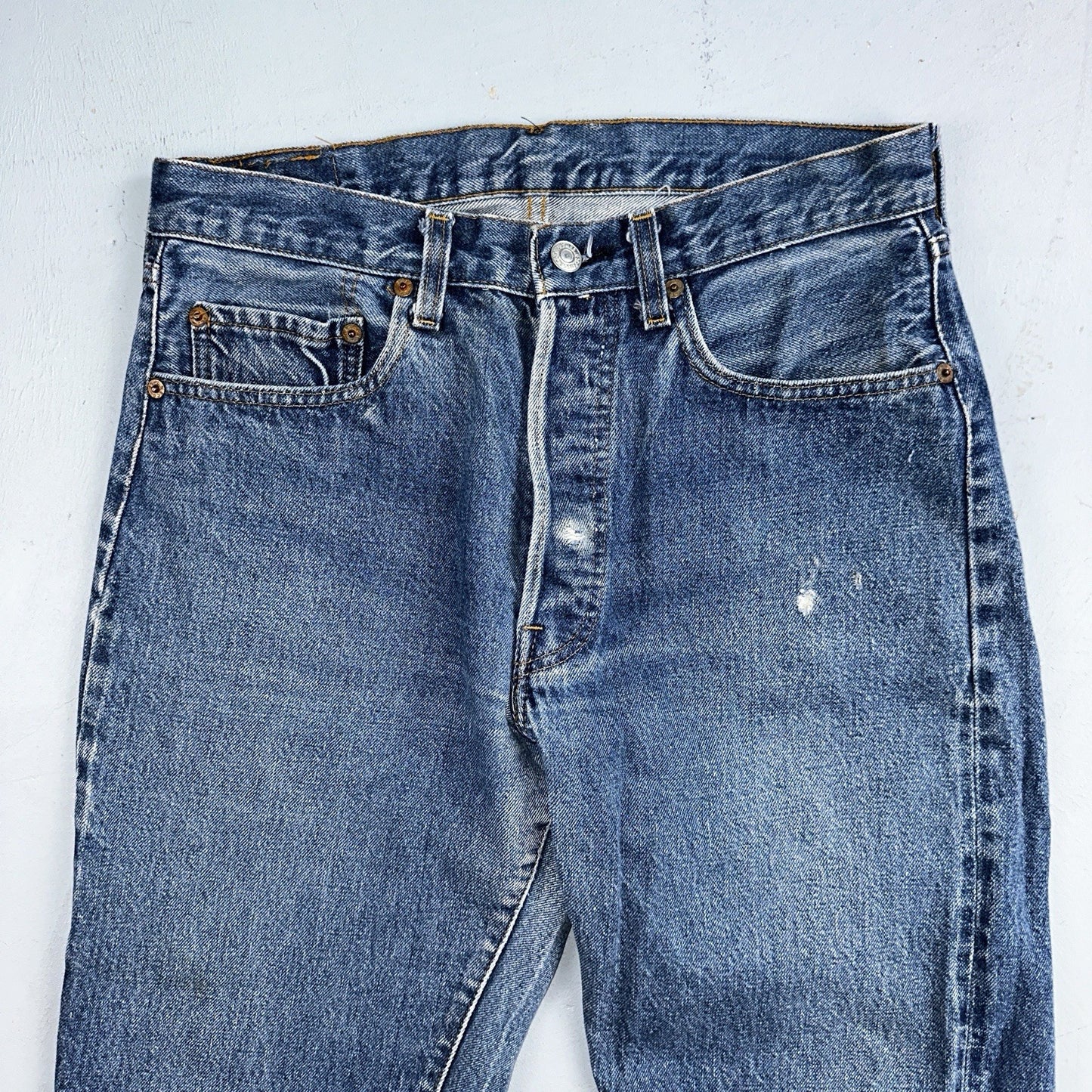 Levis 501 Vintage 80s Redline Selvedge USA XX Jeans Med Wash 32x32 Act 30x29