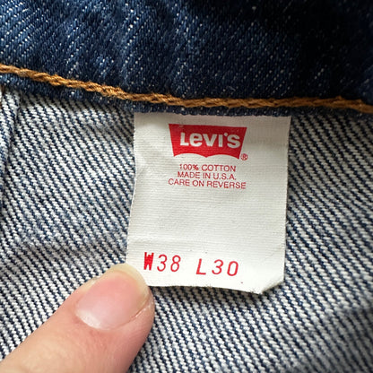 Levis 517 Vintage 90s USA Orange Tab Bootcut Flare Blue Jeans 38x30 35x29