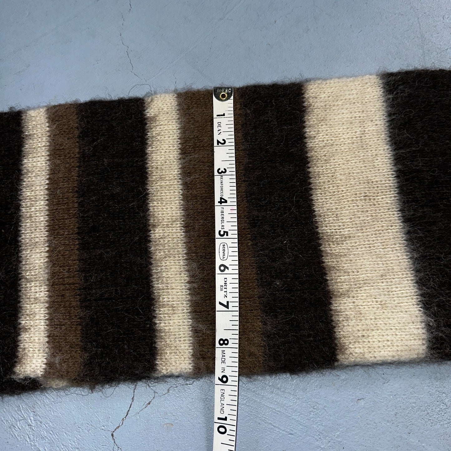 VTG Scarf Brown Colors 1970s 70s Cute Winter Wool? Soft Cozy Rockabilly