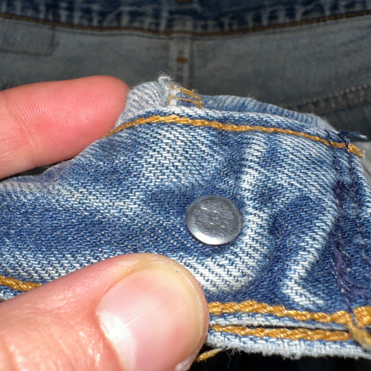 Levis 501 Vintage 90s USA XX Straight Leg Jeans Blue Thrashed 36x36 Act 33x31