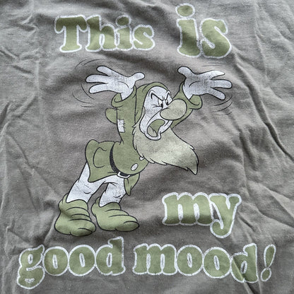 Disney Grumpy My Bad Mood Vintage Style T Shirt Snow White Cute Funny Florida