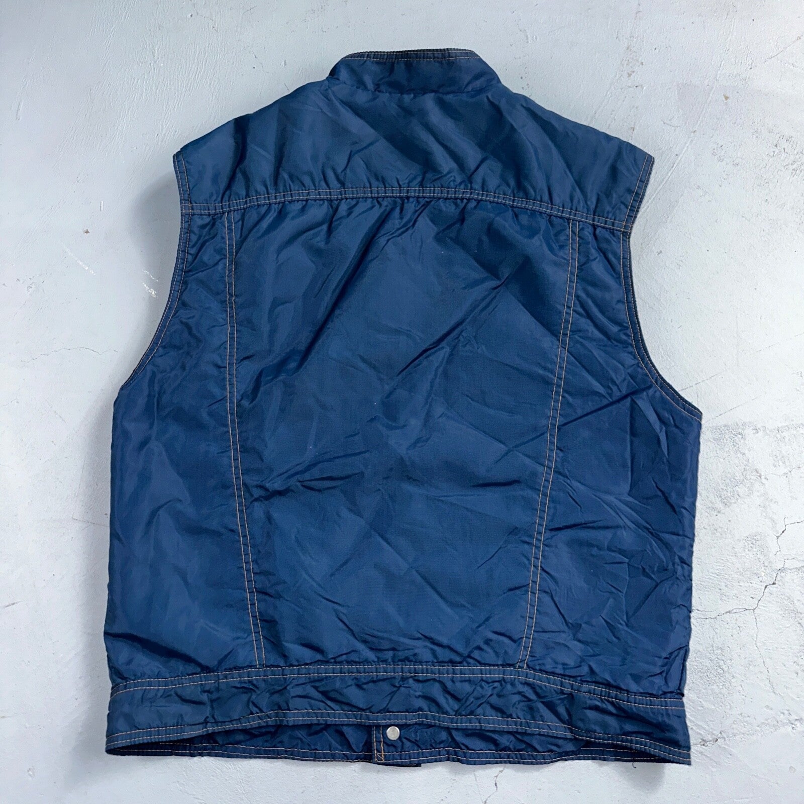 Levis VTG Vest Blue Nylon Jacket Orange Tab 1980s 80s Type 3 Warm Up Rare