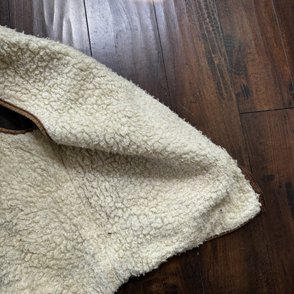 VTG 70s Carhartt Sherpa Lined Vest Mens XLT 6SVL Heavy Duck Canvas Hunting