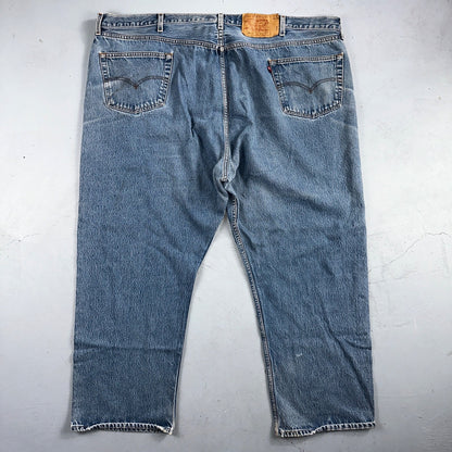 Levis 501 Vintage 90s Mex XX Straight Leg Jeans Blue Light Wash 56x32 Act 50x28