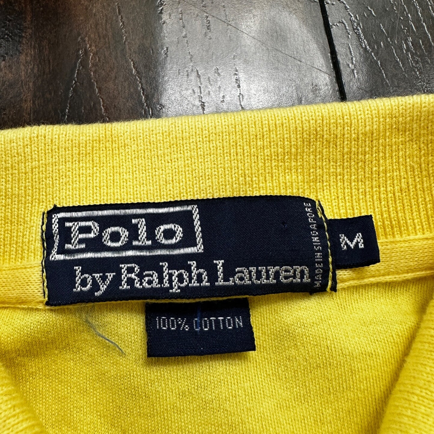 Vintage Polo Ralph Lauren Shirt Mens Medium Yellow 90’s basic classic