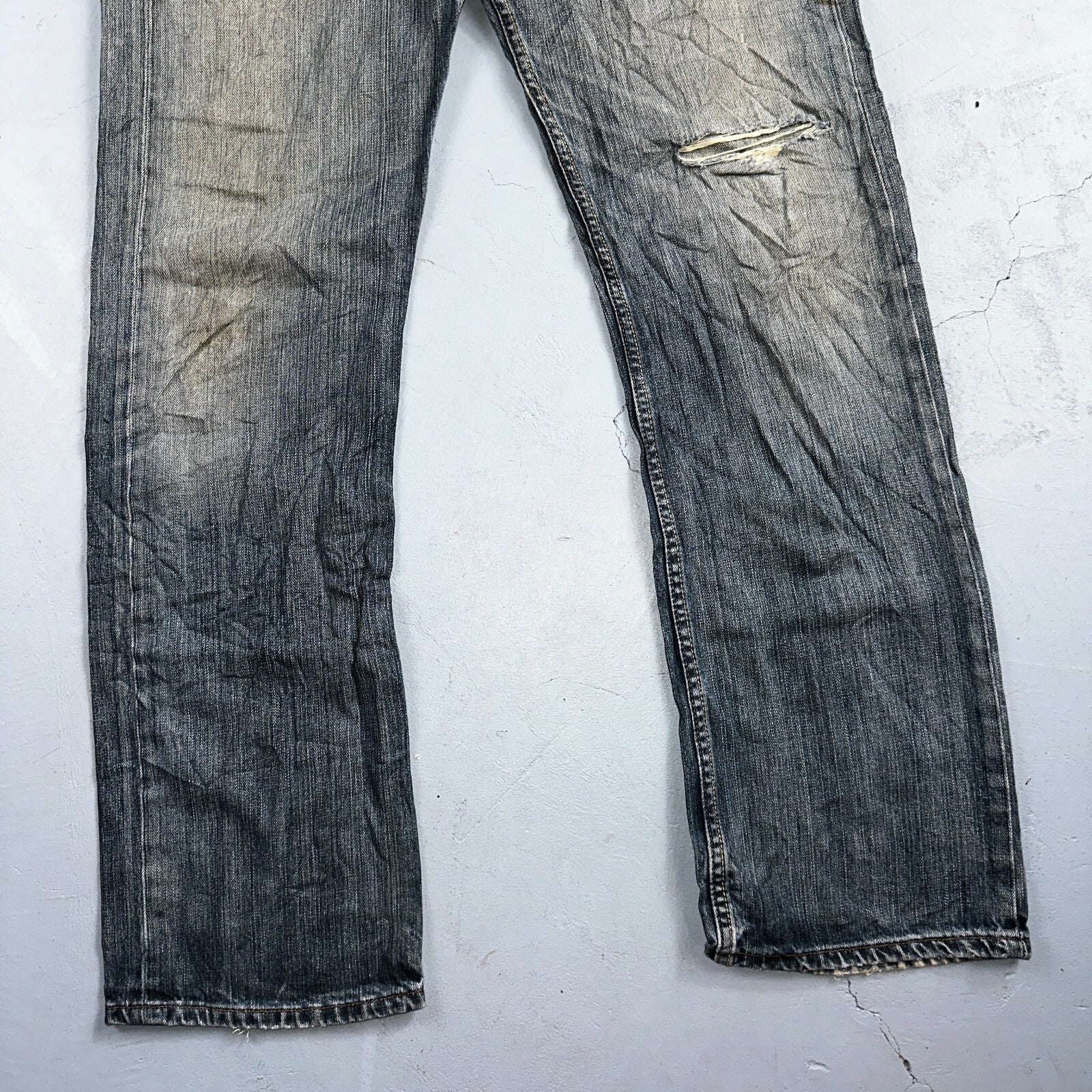 Levis 501 Vintage Y2K XX Straight Leg Jeans Blue Med Wash 34x34 Act 34x32