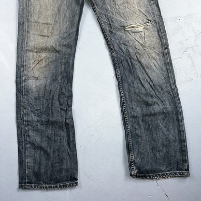 Levis 501 Vintage Y2K XX Straight Leg Jeans Blue Med Wash 34x34 Act 34x32