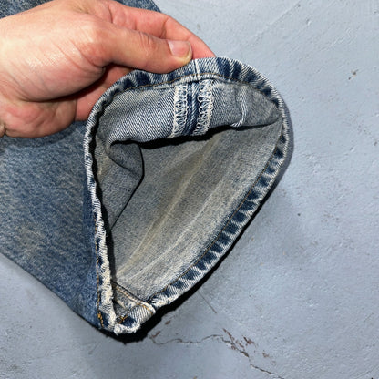 Levis 501 Vintage 90s Mexico Straight Leg Jeans Blue Light Wash 38x30 Act 37x31