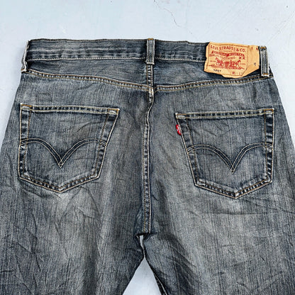 Levis 501 Vintage Y2K XX Straight Leg Jeans Blue Med Wash 34x34 Act 34x32