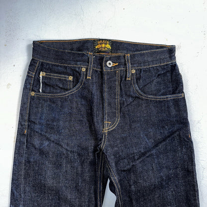 Brave Star Jeans Mens 30x30 Blue Selvedge Cone Denim Dark Wash Button Fly