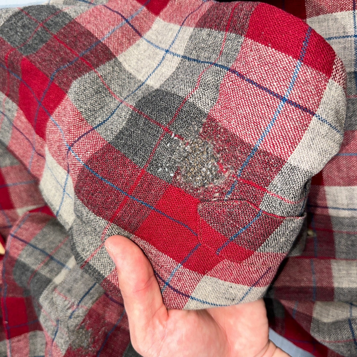 Pendleton VTG Burnside Shirt Plaid 100% Wool Button Down Size M Plaid 1950s Camp