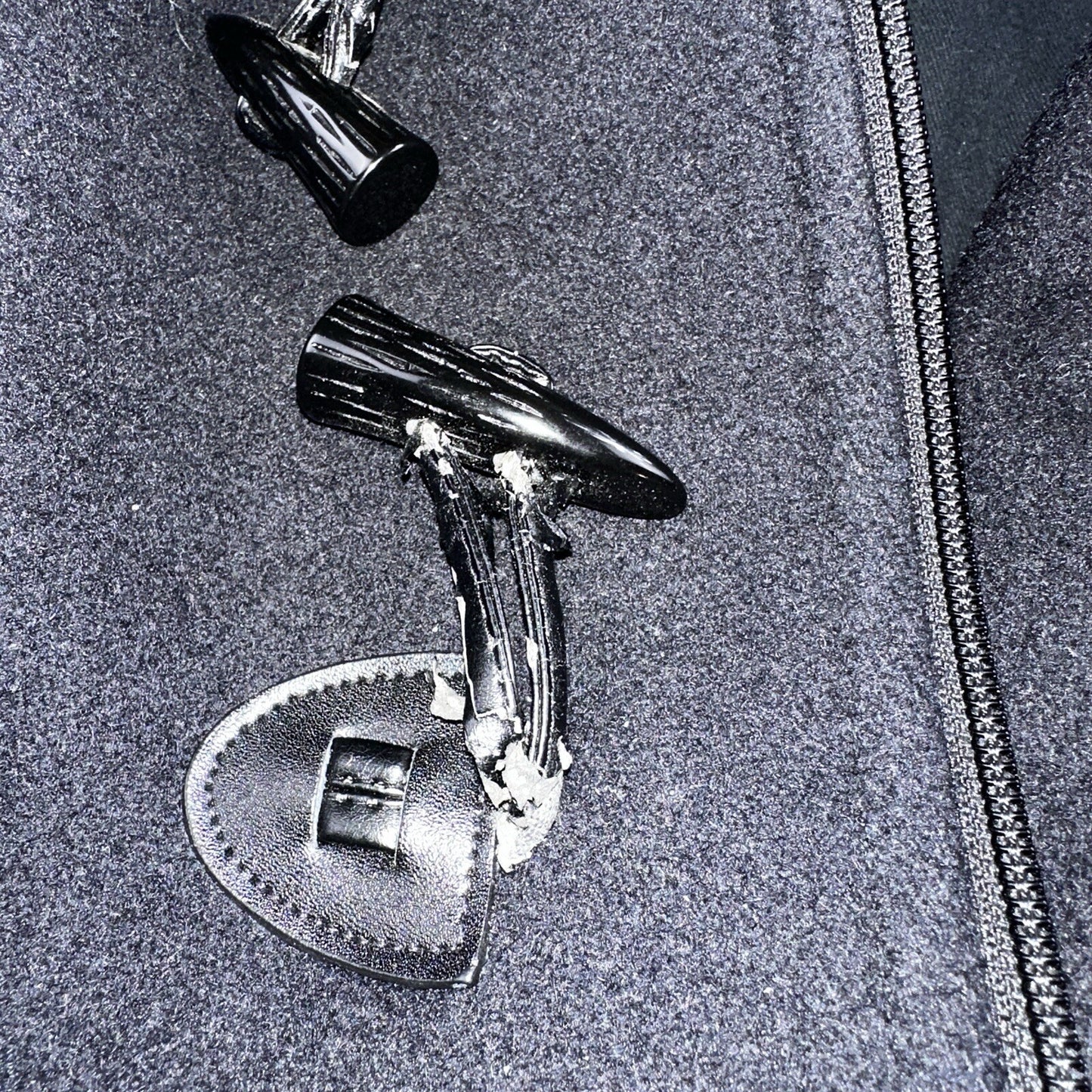 L.L. Bean Men S US Navy Anchor Collection Toggle Wool Pea Coat Jacket USA VTG