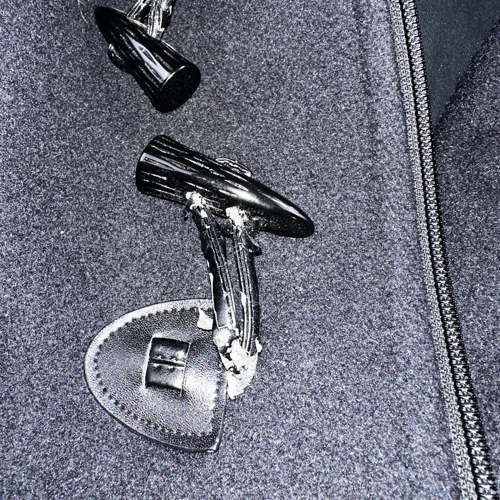 L.L. Bean Men S US Navy Anchor Collection Toggle Wool Pea Coat Jacket USA VTG