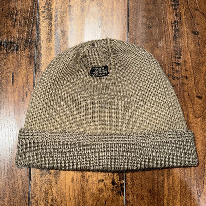 Vintage WWII Watch Cap Hat A-4 Rare Green Air Force Army 40s 50s Military OG WW2