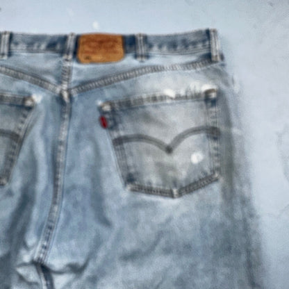 Levis 501 Vintage 90s Mexico Straight Leg Jeans 40x32 Y2K Light Wash Act 38x30