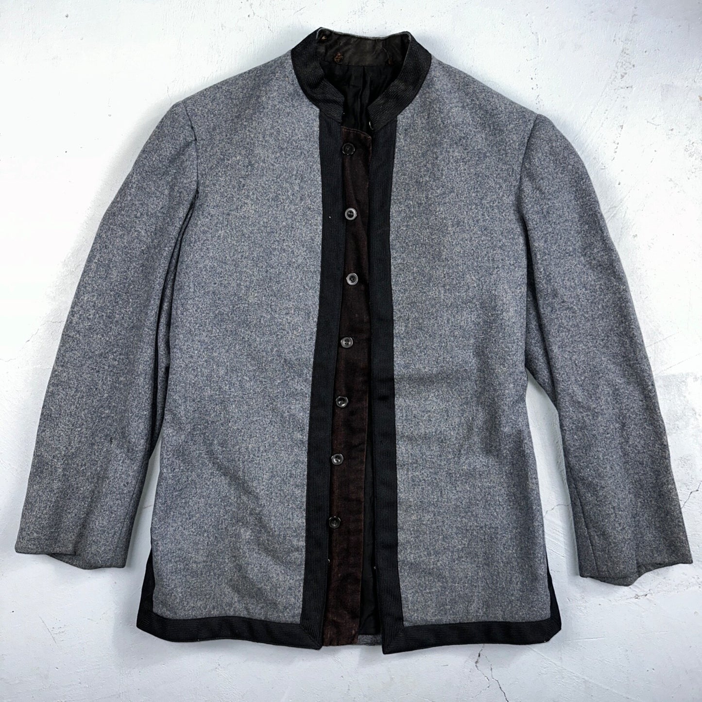 Antique 1900s Union USMA US Military Academy Cadet Uniform Gray Wool Jacket