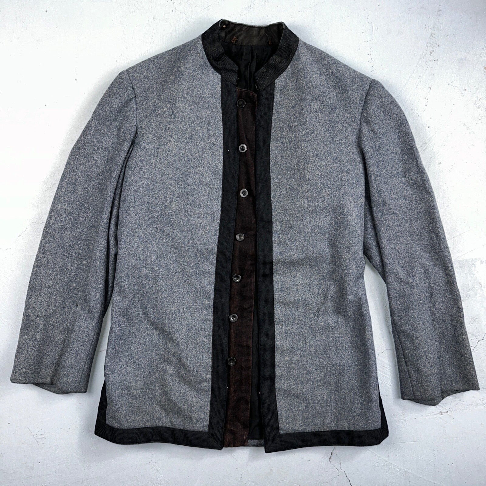 Antique 1900s Union USMA US Military Academy Cadet Uniform Gray Wool Jacket