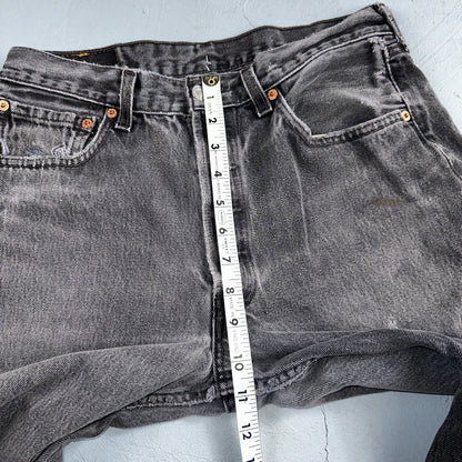 Levis 501 Vintage 90s USA XX Straight Leg Jeans Black Med Wash 32x32 Act 30x30