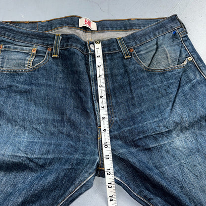 Levis 501 Vintage Y2K XX Straight Leg Jeans Blue Med Wash 38x34 Act 38x33