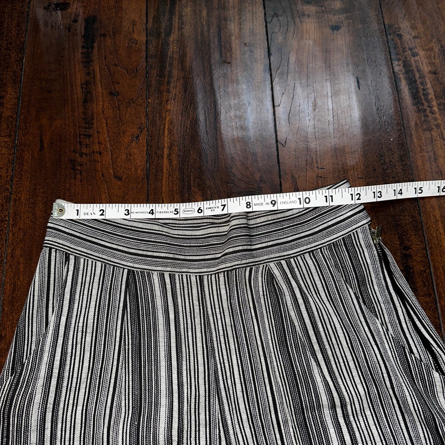 Vintage USA Rockabilly Womens Dress Pants 60s 70s Top Bottom Capri Striped 24x20