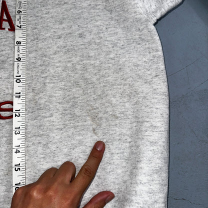 Georgia Tennis Bulldogs Sweatshirt Mens XL Lee Gray Red Pullover Cotton 90s USA