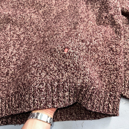 Vintage LL Bean Shawl Collar Pullover Sweater Lambswool Blend Red Men’s XL