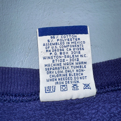 Champion 90s M Sweatshirt VTG Crewneck Blue Medium Basic Simple Mexico