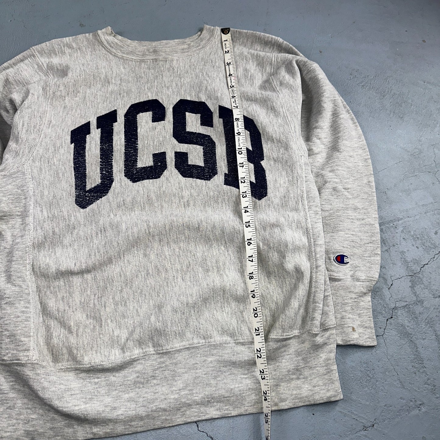 VTG 90s Champion Reverse Weave Crewneck Sweatshirt Gray USA UCSB California
