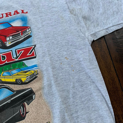 Muscle Beach Cruz Cars Vintage T Shirt June 2004 Y2K Nascar Racing Oregon Old