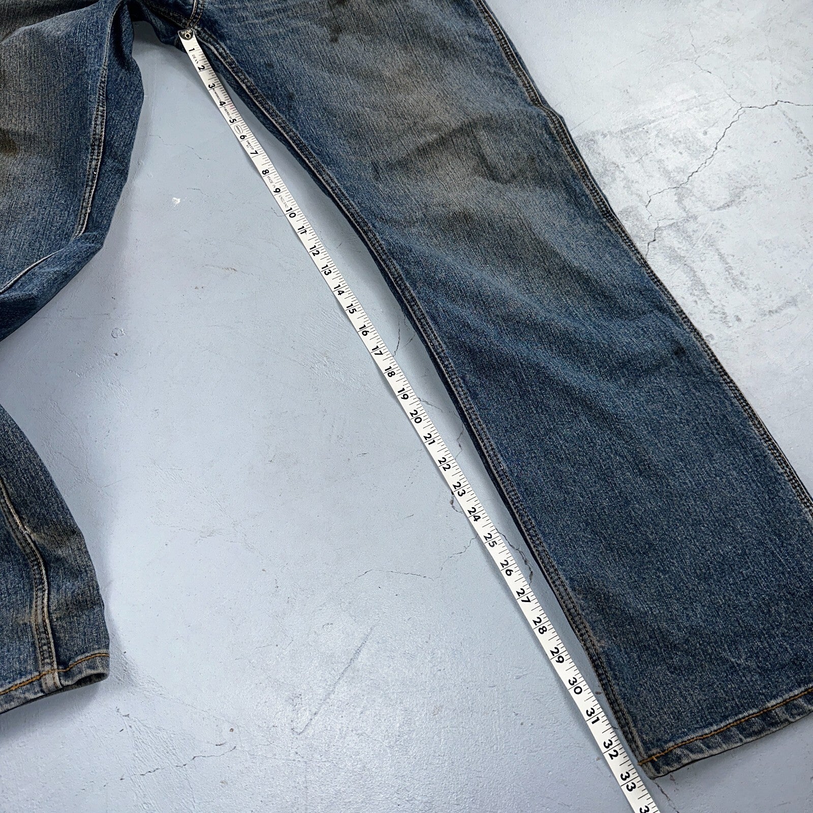 Ariat Rebar Jeans Men's 35x34 Blue M4 Workhorse Edge Boot Cut Western