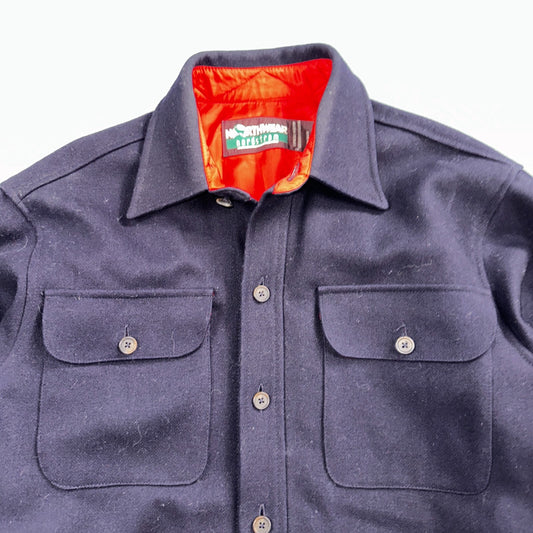 Nordstrom Vintage Northwear Wool Button Lined Navy Jacket Men’s Size Medium
