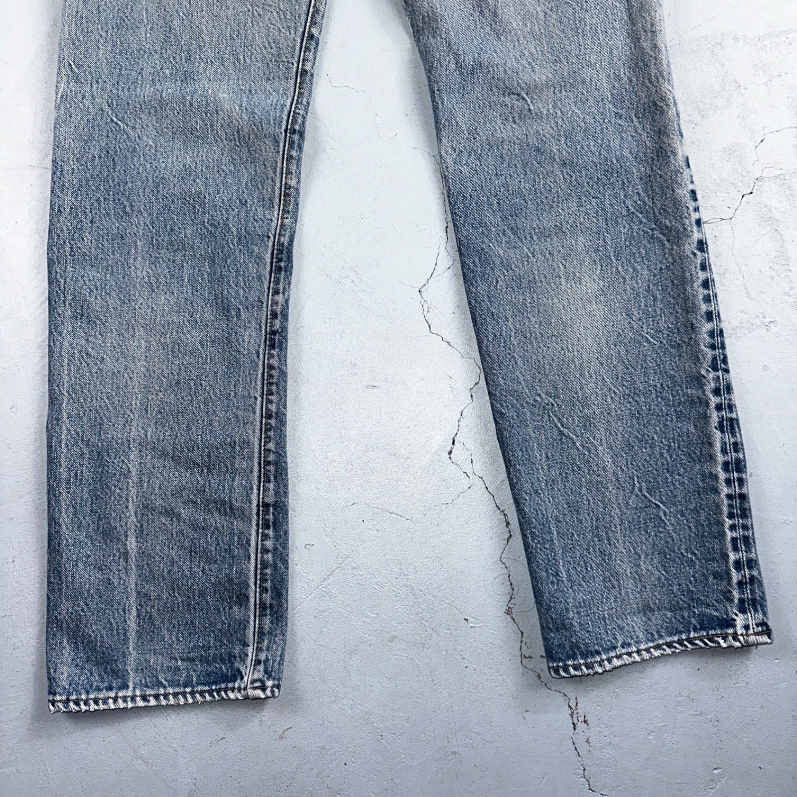 Levis 501 Vintage 80s Redline Selvedge USA Light Wash Jeans 31x36 Act 29x32