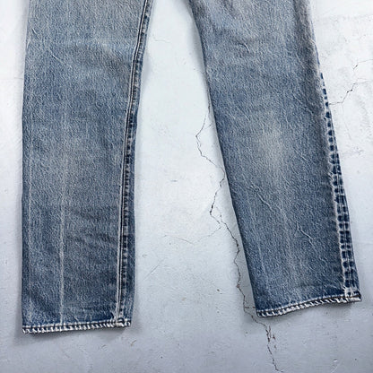 Levis 501 Vintage 80s Redline Selvedge USA Light Wash Jeans 31x36 Act 29x32