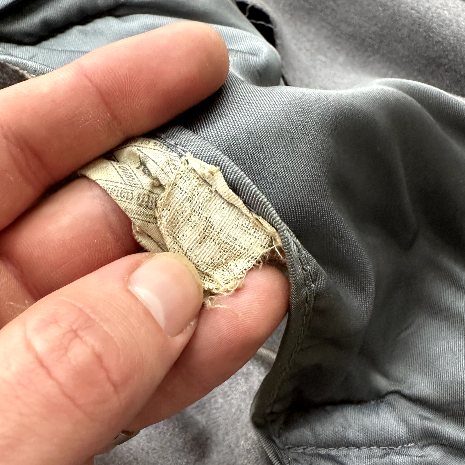 VTG 60s 50s Penneys Rockabilly Gray Wool Long Trench Coat Sz 40 Long Blazer