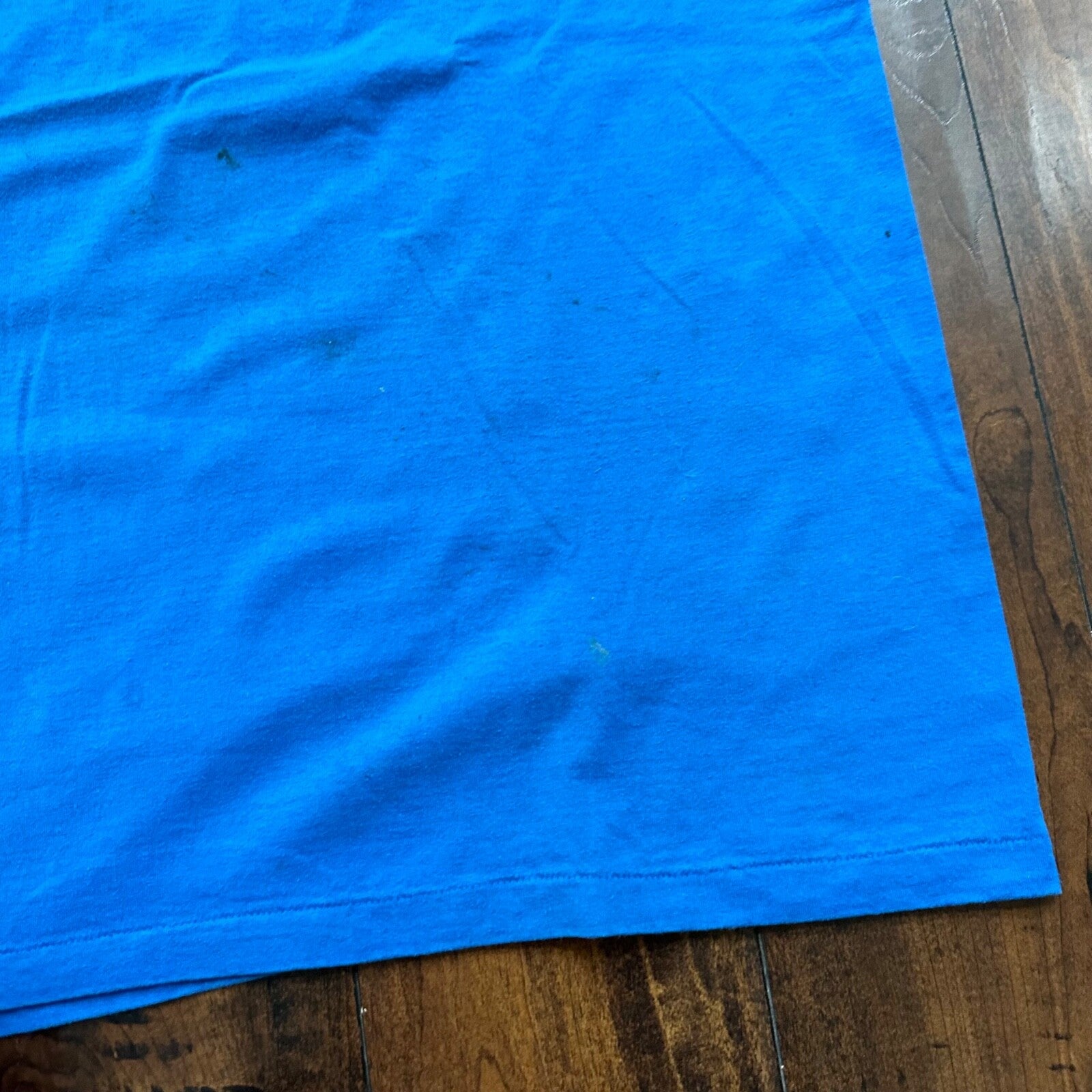 Hanes XL 50/50 Vintage T Shirt Rockwest Oregon PDX Blue Single Stitch Thrashed