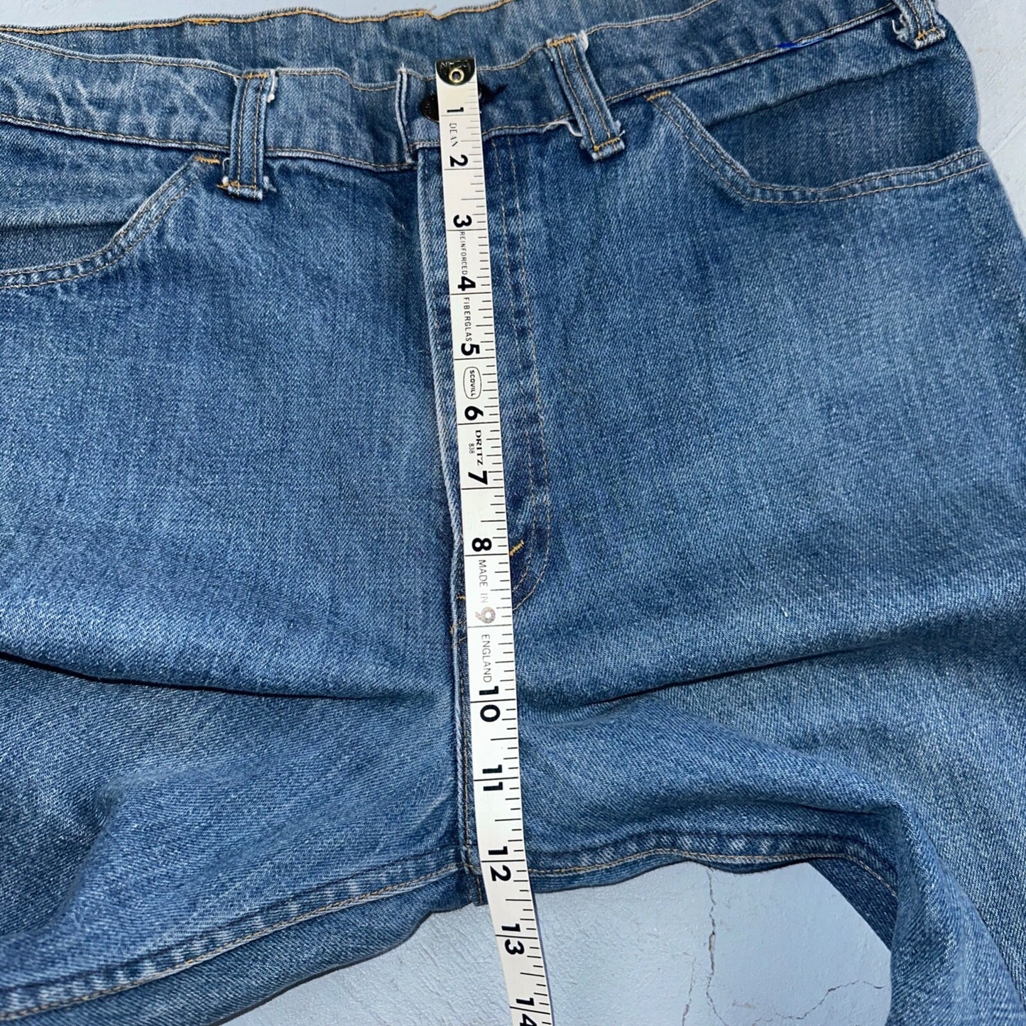 Levis 646 Vintage 70s USA Orange Tab Bootcut Flare Blue Bell Bottom Jeans 34x31