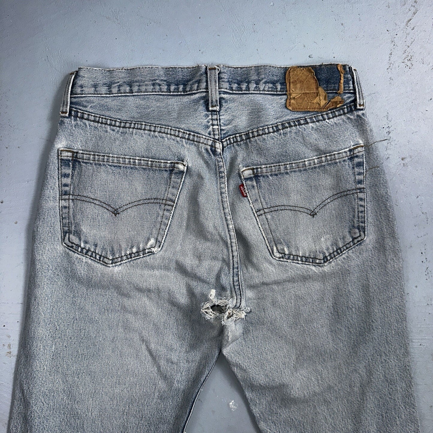 Levis 501 Vintage 80s USA XX Straight Leg Jeans 33x30 Altered Skinny Act 30x33
