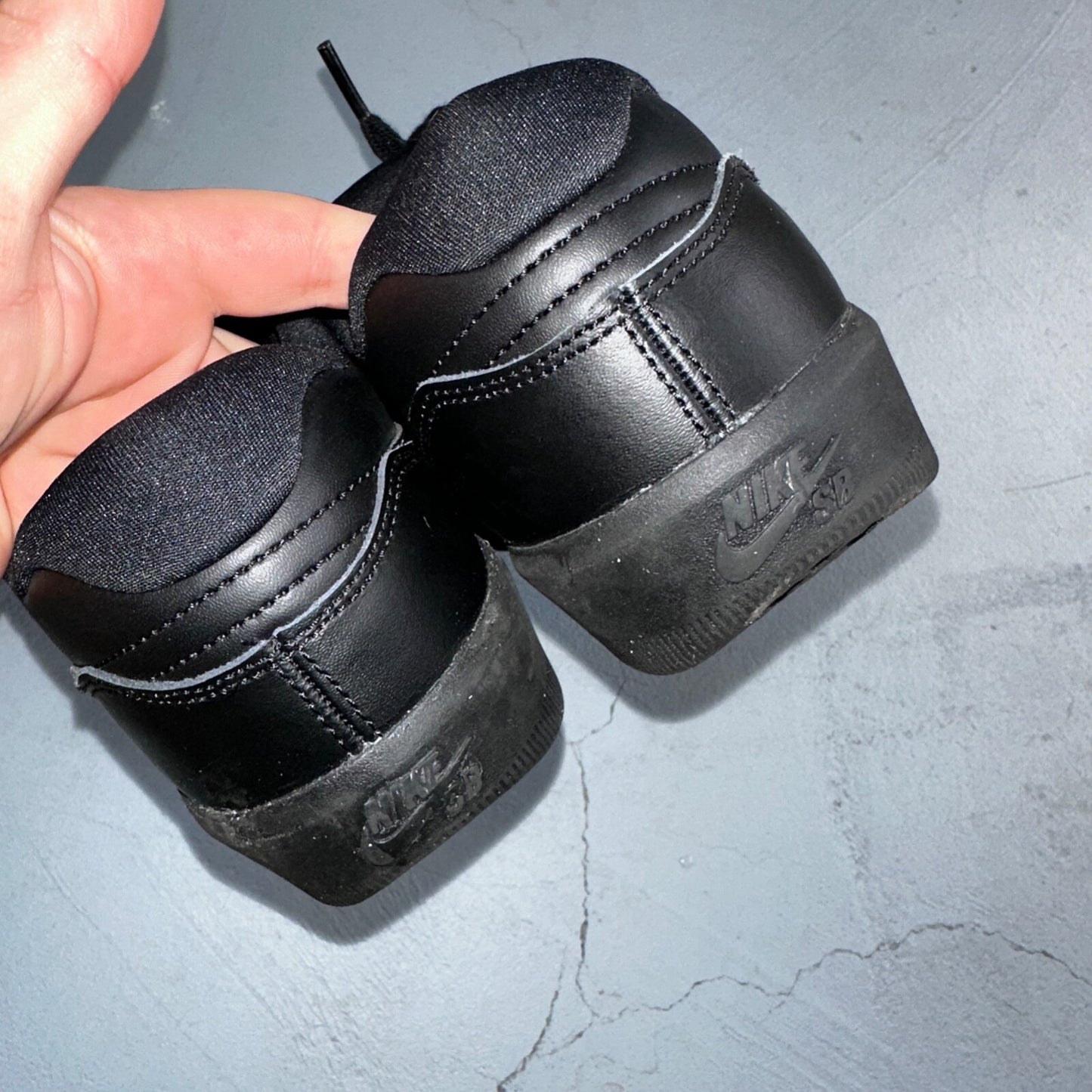 Nike SB Force 58 Premium Mens Size 7.5 DH7505-001 Black Casual Shoes Sneakers