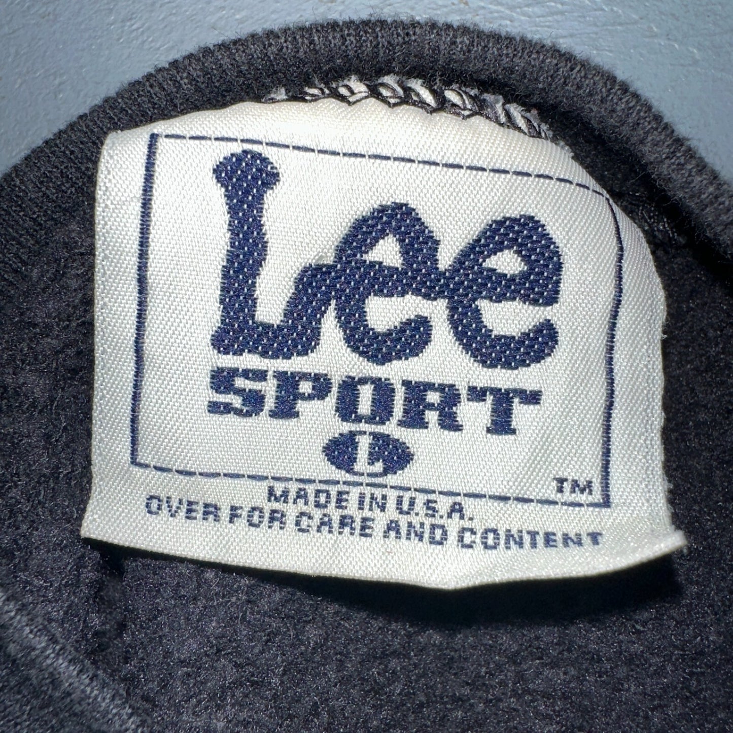 Vintage 90s Detroit Red Wings Lee Sport Sweatshirt USA Made NHL Mens L Black