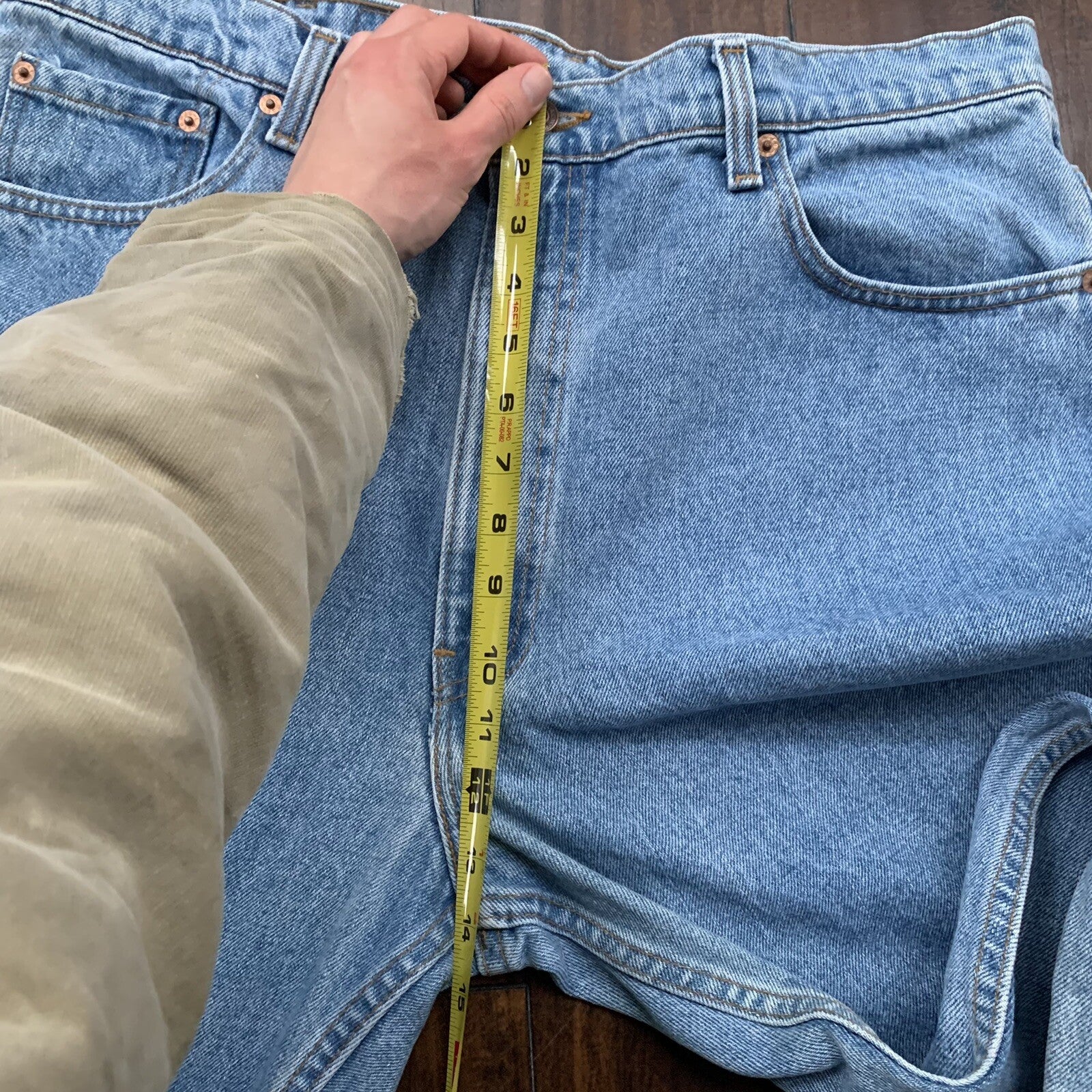 Levis 550 Vintage 90s Tapered Leg USA Relaxed Fit Jeans 40x30 Light Wash 36x30