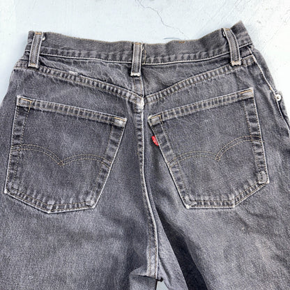 Levis 501 Vintage 80s USA XX Straight Leg Jeans Womens Faded Grey Wash Act 26x31