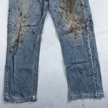 Levis 501 Vintage 90s Europe Straight Leg Jeans Blue Light Wash 36x36 Act 34x29