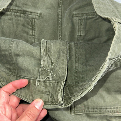 Vintage 1960s 70s Vietnam OG 107 Fatigue Pants 60s Button Fly 34x35 Act 33x26
