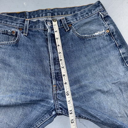 Levis 501 Vintage 90s Y2K XX Straight Leg Jeans Blue Med Wash 34x32 Act 33x31