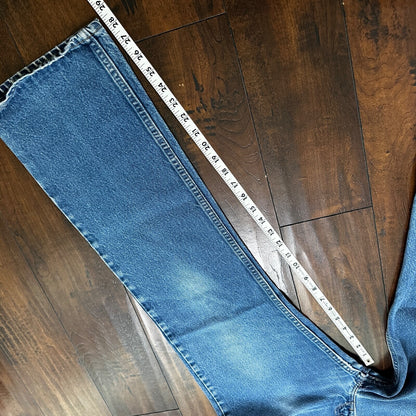 Levis 517 Vintage 90s USA Orange Tab Bootcut Flare Blue Jeans 35x30 Act 32x28