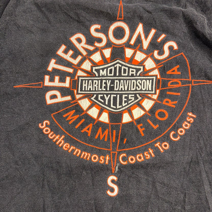 VTG Harley Davidson Shirt Mens XL Wolf Pack Short Sleeve Miami Florida Chopped