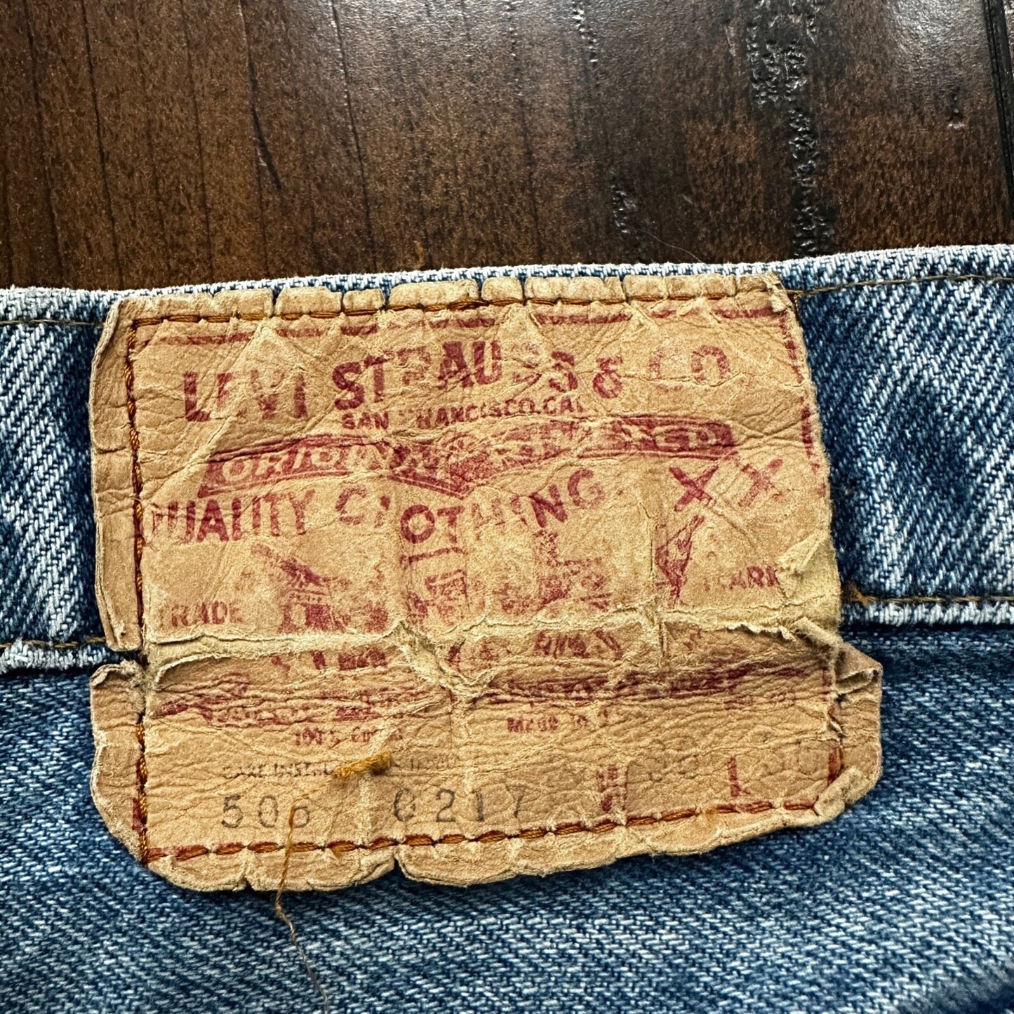 Vintage 80s Levis 505 36x36 USA Blue Jeans 501 Act 33x34 Light Wash