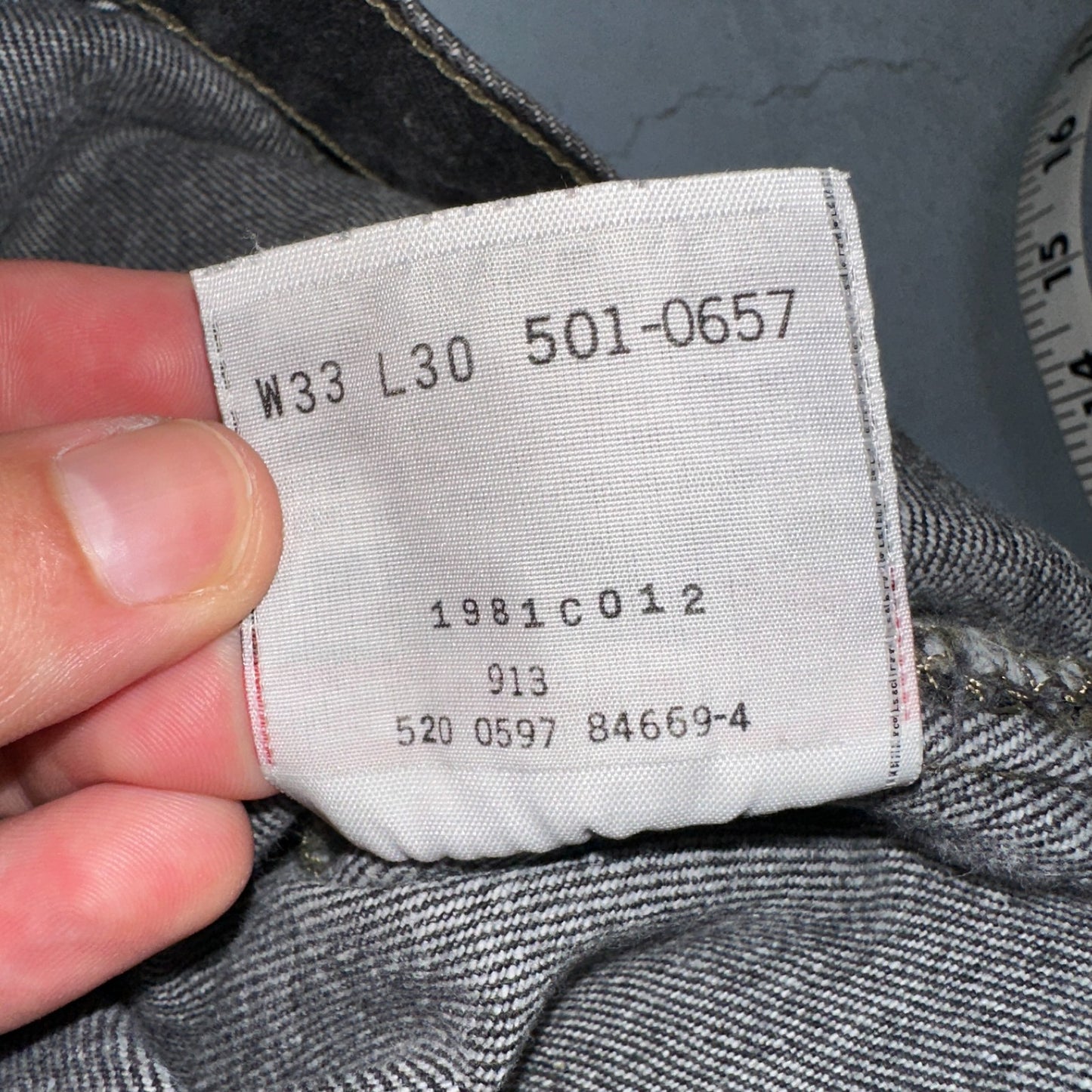 Levis 501 Vintage 90s USA XX Straight Leg Jeans Black Light Wash 33x30 Act 30x29